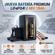 🔅 Batería LiFePO4 48V 18Ah (BtrPower) – Nueva en Caja - Img 56219182