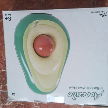 BALSA INFLABLE GRANDE COM FORMA DE AGUACATE , LA SEMILLA ES PELOTA. NUEVA - Img 125146753