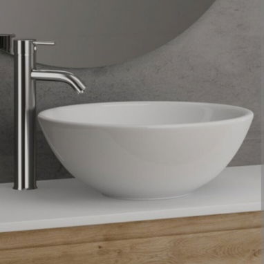 Muebles con espejo , Lavamano Roca sobre e empotrar  Lavamano Victoria de pedestal - 4/10