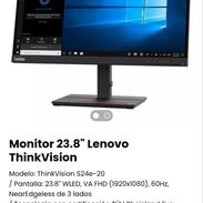 Monitor 24" / Monitor Lenovo / Monitor Nuevo - Img 45454918