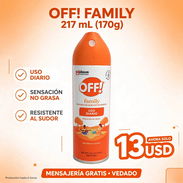 Repelente contra mosquitos OFF! Family para uso diario, aerosol 217 mL - Img 57036816
