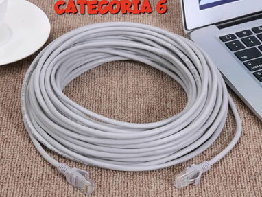 📦Cable de RED Categoría 6📦 Cable de red 1mts Cable de red 2mts Cable de red 3mts Cable de red 4mts Cable de red 5mts - Img main-image