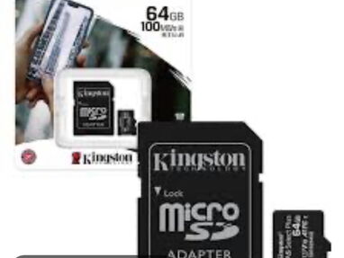Tarjetas Selladas de Memoria microSD de 64 gb de capacidad. Clase 10 Marca Kingston. - Img main-image-44907495