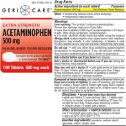 Acetaminophen 500mg 100 tabletas sin aspirina extra strength - Img 45672717