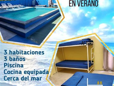 En Guanabo 3 habitaciones y piscina a una cuadra del mar - Img main-image-45663291