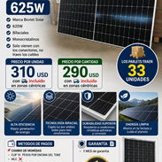 PANELES SOLARES DE 625W,615W,575W Y 500W POR UNIDAD Y CANTIDAD con transporte incluido NUEVOS!! - Img 56385146