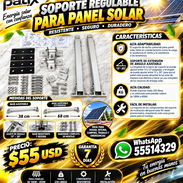 SOPORTE REGULABLE PARA PANEL SOLAR, FACTURA Y GARANTÍA. VARIEDAD DE ARTÍCULOS IMPORTADOS NUEVOS EN SU CAJA - Img 57861555