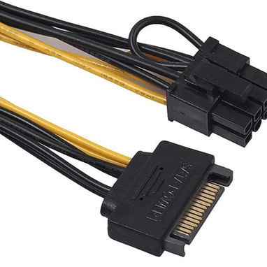 Adaptador de corriente SATA a 8 pines para tarjetas gráficas - Img 125090686