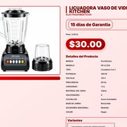 LICUADORA VASO DE VIDRIO KITCHEN . - Img 57565120