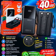 Powerbank nuevos sellados originales de 30 000 mha no se kede sin carga en lámpara celulares ventiladores etc - Img 58124871