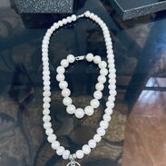 collar y pulso de perlas y plata original nuevo en su estuche - Img 45516807