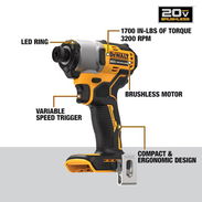 Atornillador de Impacto 20V DeWalt - Img 56949215