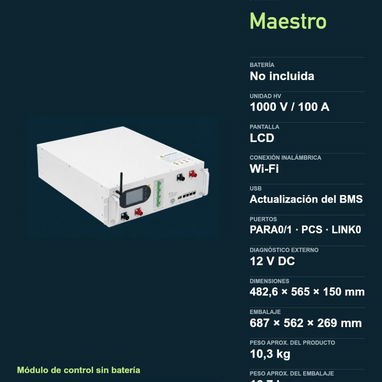🧩 Accesorios solares Felicity Solar | Control maestro HV y bastidor de 13 niveles ⚡ - 2/3