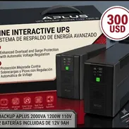 POTENTE PROTECCIÓN UPS BACKUP 2000 VA 1200 W 110V NUEVO EN SU CAJA CON SUS 2 BATERÍAS INCLUIDAS DE 12V 9AH - Img 57477008