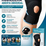 RODILLERA RÓTULA ABIERTA UNIVERSAL, MARCA ORTIX, CAJA X 1 UNIDAD - Img 53457211