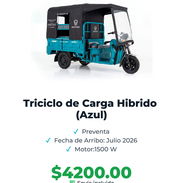 TRICICLO DE CARGA HIBRIDO - Img 55857006