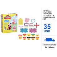 Hasbro Play-Doh Peppa Pig Stylin Set 9 Cans 284 g 10 oz - Img 58447725