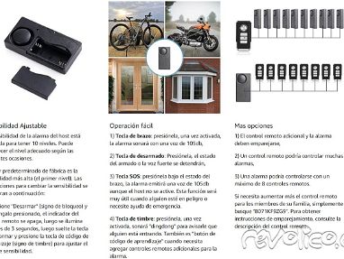 Alarma de Vibración Inalámbrica, Alarma Antirrobo para Bicicleta/MOTO/CARRO/Vehículos/Puerta/Ventana - Img main-image-45668506