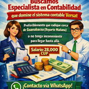 Buscamos Especialista en Contabilidad que domine el sistema contable Versat - Img 58151746