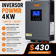 Inversor POWMR 4KW 120V AC 24V DC - Nuevo - Img 57392424