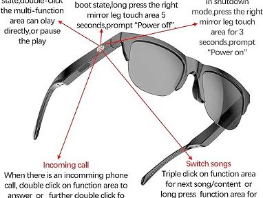 Gafas de sol Bluetooth Smart Intelligent Technology Glasses F06 (Precio Amazon 35 USD) - Img 65687676