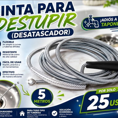 De hogar, bomba de sifón, extintor químico seco, espuma aislante, cinta para destupir, candado con alarma, pintura spray - 5/7