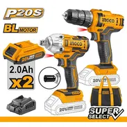 🔧🔋 COMBO INGCO 20V – LLAVE DE IMPACTO + TALADRO + 2 BATERÍAS + CARGADOR – 170 USD - Img 55634912