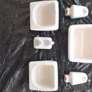Juego de accesorios para  baños de ceramica blanca - Img 45465329