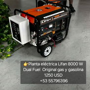 Planta eléctrica Lifan 8000 W Dual Fuel Original gas y gasolina - Img 56044669