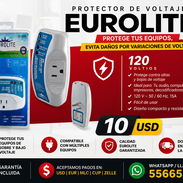 PROTECTOR DE VOLTAJE EUROLITE 120V** ⚡ 🛡️ **Protege tus equipos de las variaciones de corriente** Ideal para prot - Img 55973815