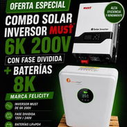 Kit energía 🔆 Inversor 6 kw Must 🔋8 kwh Felicity🔆 GVM - Img 56112204