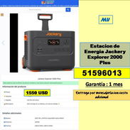 Estacion de Energia Jackery Explorer 2000 Plus  1550 USD ...51596013...Garantia: 1 mes Tpte costo adicional (MV-816) - Img 56856536