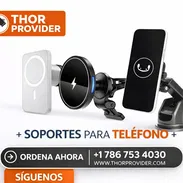 Soporte Con Carga Inalambrica , Soportes para Carros. Accesorios de Celulares Unno Tekno - Img 53800689