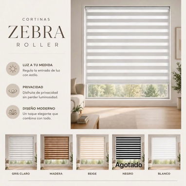 Cortinas Zebra Roller - 4/4
