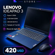 Lenovo IdeaPad 3 | Ryzen 5 3500 | 8GB RAM | SSD 256GB | Pantalla Full HD 14" | $420 USD - Img 58375134