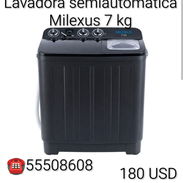 Lavadora semiautomática Milexus Negra 7 kg - Img 57764982