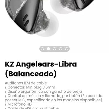 KZ Angelears-Libra (Balanceado) Audífonos IEM de cable - Img 122430903