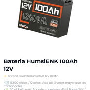 Bateria HumsiENK 100Ah 12V 🔋🆕 - Img 58463465