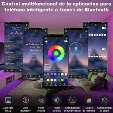 Tirad Led de 30 metros Rgb Bluetooth(2x15).Nuevas en Caja - Img 99624148