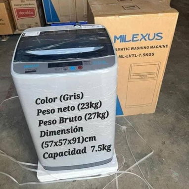 Lavadora automática Milexus 7.5 kg en 200 usd oferta especial - Img 113785510