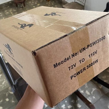 Inversor de corriente DC - AC 72V -> 110V / 60Hz 'UNIZUKI' 3000W Mod. UN-PSWI3000 (ONDA PURA) Tecnología INVERTER NUEVO. - Img 112045701