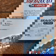 Bravecto 1M Triple, parásitos internos y externos. Pulgas, garrapatas, ácaros - Img 50001754