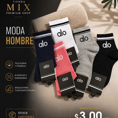 Medias Deportivas para Hombre (Nike / Alo) - $3 USD - 2/2