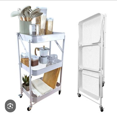 🛒 Carrito Organizador Plegable con Ruedas – Orden práctico y elegante! - Img 119289210