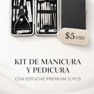 S♡ KIT DE MANICURA Y PEDICURA CON ESTUCHE PREMIUM 12 PCS - Img 57397955