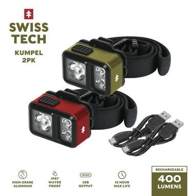 ☎️53544655 🛵 Entrega Disponible ⭐Linterna Frontal Mini LED Swiss Tech Kumpel (Pack 2) ⭐ - Img 116924446