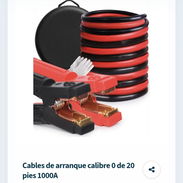 Cables de arranque calibre 0 de 20 pies 1000A - Img 58040379