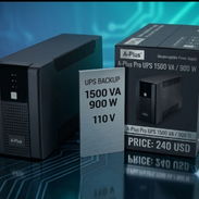 BUSCAS BACKUP LO TENEMOS 900W 1500 VA 110V 2 BATERÍAS INCLUIDAS DE 12V 9AH NUEVO EN CAJA - Img 57481318