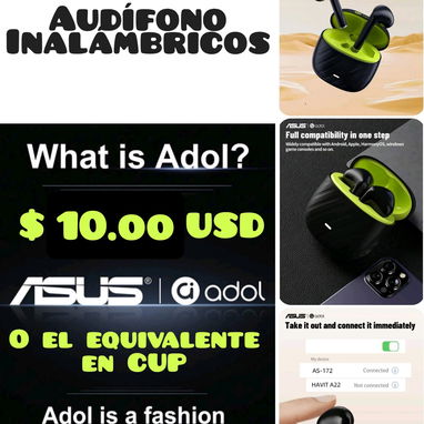 Audífonos Inalámbricos, HP y ASUS (adol). - Img 111910456