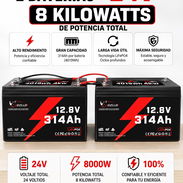 BATERIAS 8000 W 24 W( 2 BATERIAS 12.8 V  314 AH) - Img 56952498